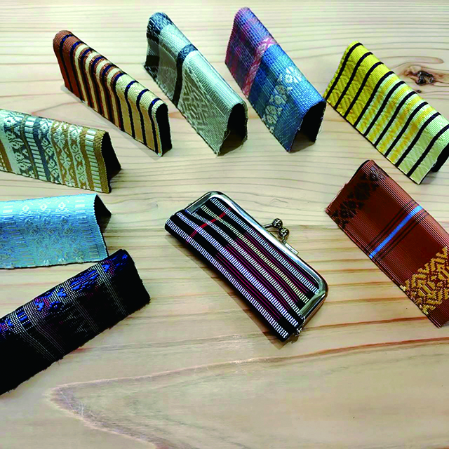 【要予約】手織り博多織のがま口印鑑ケース＜近藤啓子さん＞